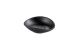 Oval bowl 13x11x3,5cm black melamine
