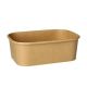 KRAFT rectangular bowl 750ml h5.7cm 17.3x12.3cm 100% op. of 25 pieces