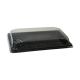 Pojemnik sushi czarny z pokrywką PET 247x155x30 mm 50 kpl OP-09