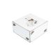 Box 22x22x11 white with printed Patina