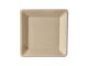Sugar cane plates 15.5x15.5cm square, natural 50 pcs.