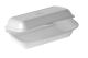 Styrofoam container SMALL LUNCH HAMBURGER Q Pack Klaipeda white, 125 pieces