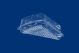 PP150NVT triangular cake and tart container, crystal with integrated lid, 600 pieces