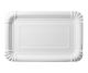 European paper tray white 13x20cm rounded corners, 250 pieces