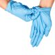 Blue nitrile gloves, size S, pack of 100, powder-free (k/10)