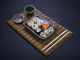 Sushi container black with PLA lid 182x138x40 mm 100 sets set 2 Vegware