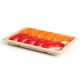 Natural sugarcane sushi tray 235x155x20 mm 50 pcs