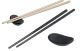 Sushi chopstick rest melamine black 5 cm 10 pcs