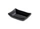 Rectangular plate 9x7xh3cm black melamine