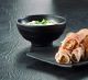 Round bowl black, dia. 11,4x 8cm melamine, 1 pc. (k/48)