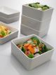 Square tray Le Perle grey/white 15x15x6 melamine