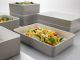 Rectangular tray gray-white 22x15x3,5cm melamine