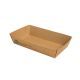 Tacka brązowa na frytki, burgery, sałatki 8,5x15,5x3,5cm PURE op. 80 sztuk