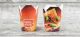 KEBAB BOX 1000ml, nadruk standard TAKE AWAY, cena za opakowanie 50szt