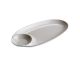 White oval plate with place for dip