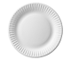 Talerz papierowy biały 15cm gramatura 215g, cena za 100 sztuk