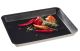 Black sugarcane sushi tray Kanopee 200x150x20 mm 50 pcs