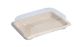 SUSHI sugar cane tray medium with lid 185x130x15 set of 50 pieces