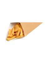 Chips kúp mártogatóval, kicsi, barna, 200 ml, 160x220 mm, 100 db