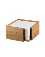 Servettdispenser 33x33 1/4 bambu natur 19x19x10 cm