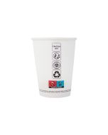 PAP/PE pohár SW 300ml fehér op.50db SUP (k/10) átmérő 90mm, 12oz.