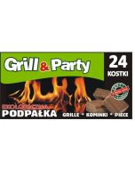 GRILL & PARTY - Kuberad ekologisk tändvätska, brun op. 24 st