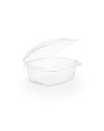 PLA salladsbehållare 250 ml med lock VEGWARE 105x122x50mm, 100% biologiskt nedbrytbar op. 50 st