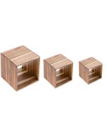 Akacia - bufféställ CUBO set om 3 delar:13x13x13"