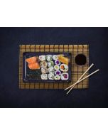 Sushi set "4" med lock 21,2x13,8x4cm VEGWARE 100% biologiskt nedbrytbar op. 100 kpl.