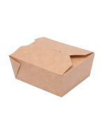 TAKEOUT BOX 11x9x5cm 500ml EKO vitbrun limmad kartong TnG op. 50 st