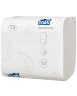 Tork Advanced összehajtható WC-papír, fehér T3 - 11,2x19cm - 8712 lap - Hulladékpapír