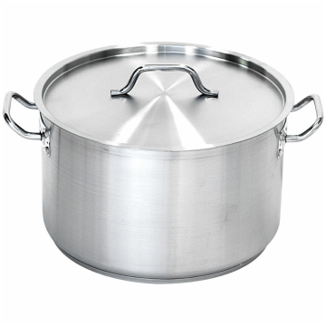 Medium pot with lid, steel, O 360 mm, V 22.4 l