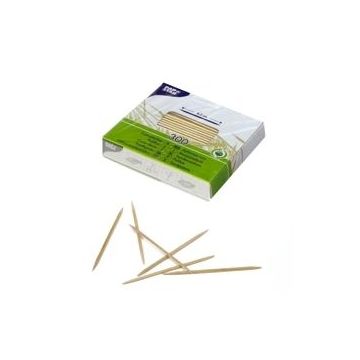 Toothpicks, wooden, round, length 6.5cm, pack of 300 pcs