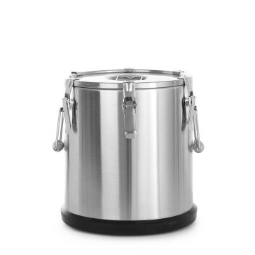 Steel thermos for food transportation 25 l - code 710210