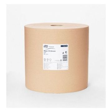 Cleaning cloth in large roll TORK 415 brown W1 - cellulose, waste paper