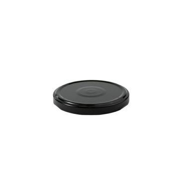 Metal nut fi82 jar, black with click 40pcs. (k/720)