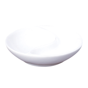 FINGERFOOD porcelain round plate 90x(h)18mm white, op.12pcs. (k/24)