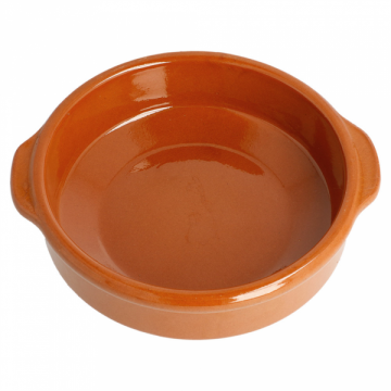 Clay round bowl diameter 15xh.4.5 cm terracotta