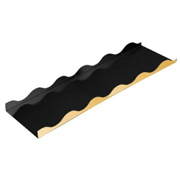 Gold-black cake liners 10x30cm with rim op.50pcs. 750g