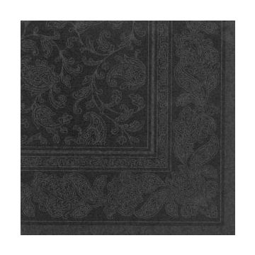 Napkins PAPSTAR Royal Collection ORNAMENTS 40x40 black pack of 50 pcs.