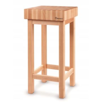 Wooden butcher block on wooden base 150