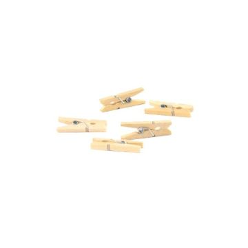 FINGERFOOD Mini wooden clips 25mm, 100 pieces