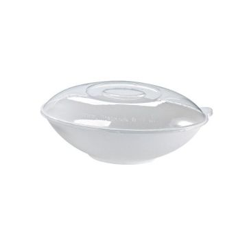 PET lid for an oval bowl 750ml, price per package 250pcs.