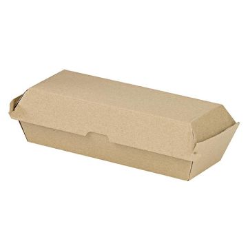 Pudełko HAMBURGER / HOT-DOG BOX op.25 szt. 208x75x70mm (K/8) Kraft