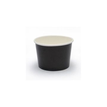 Paper cup black 270ml, diameter 95mm, pack of 50pcs.