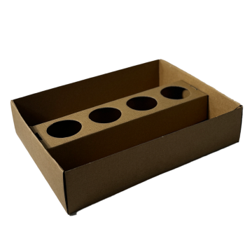 Catering box Party Box insert for 4 sauces into a box of length 315mm, op.50szt. TnG