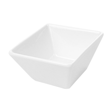 FINGERFOOD porcelain square plate 64x64x(h)35mm white, op.12pcs. (k/16)