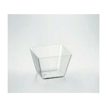 FINGERFOOD PS T cup 90ml SPACE1 58x58x42mm, 24pcs (k/20) transparent