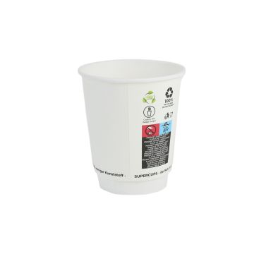 PAP/PE cup DW 300ml white 25pcs (k/18) dia.90mm, SUP, TnP