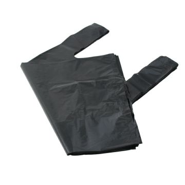 LDPE 28/50 plastic bags, op.100pcs. (w/10) BLACK 50µm